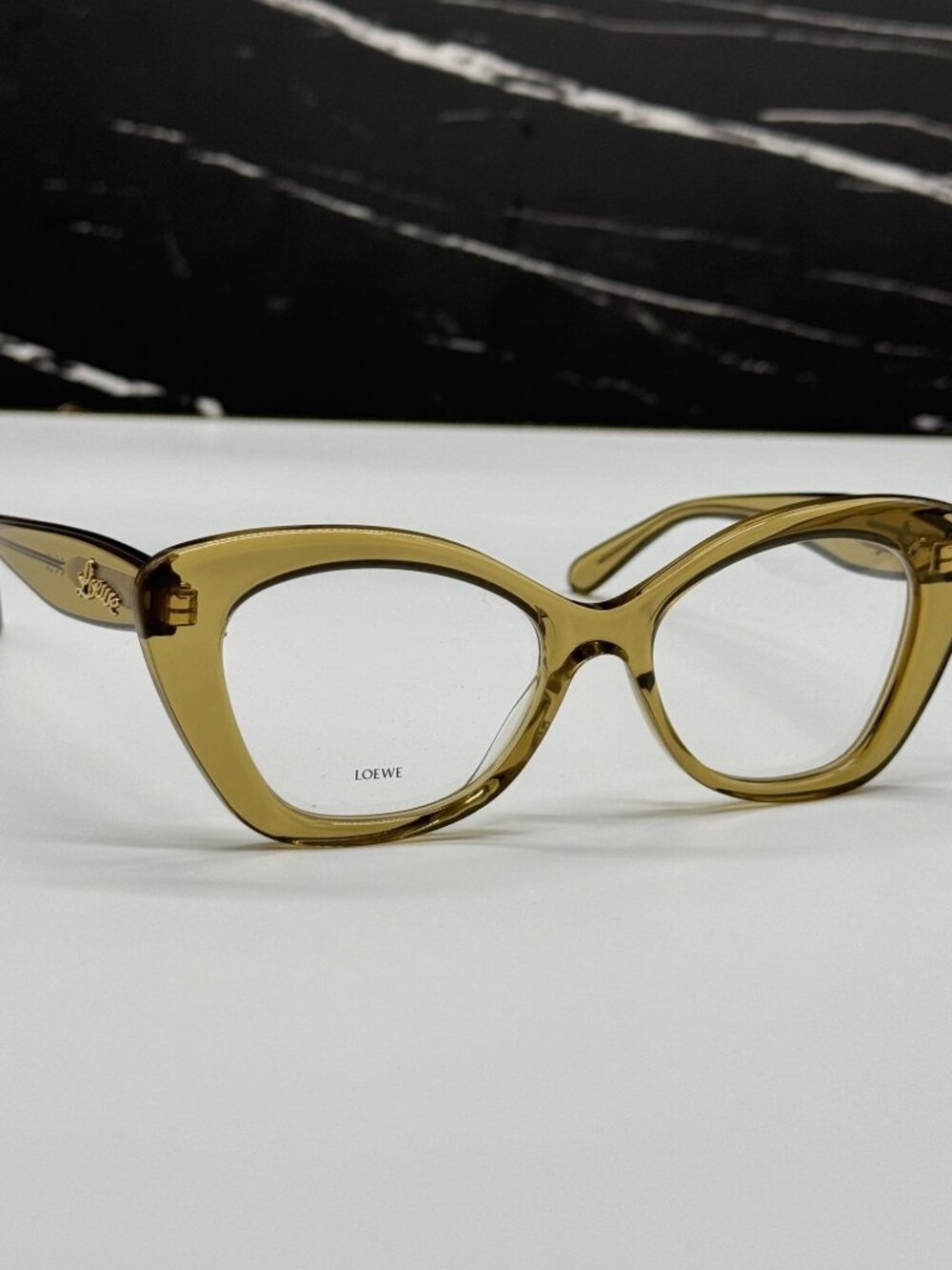 NEW LOEWE LW50067I 096 EYEGLASSES GLOSSY GREEN WOMEN EYEWEAR LOEWE